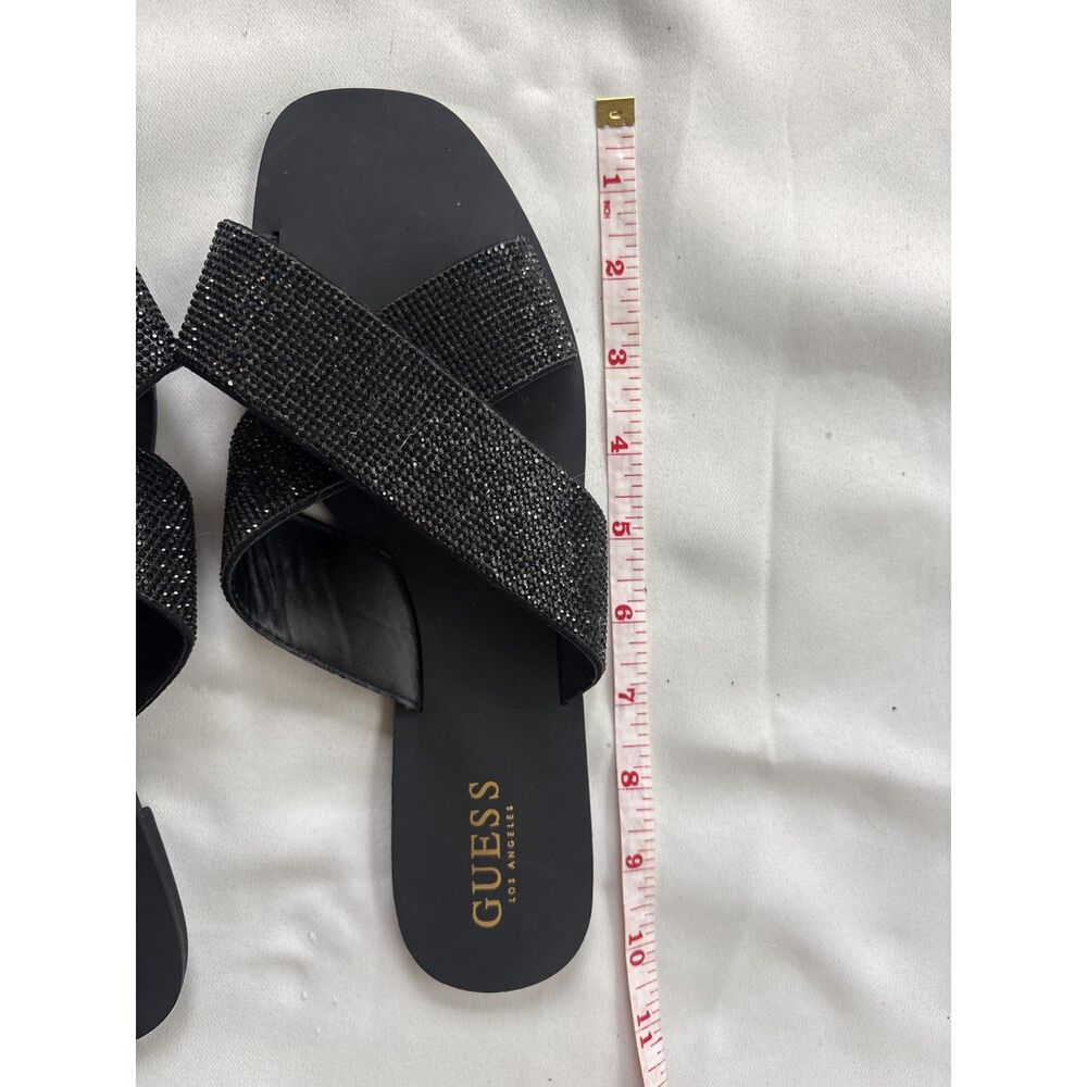 Guess Los Angeles Rhinestone Slide Sandals ✨ new - Picture 6 of 13